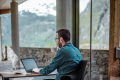 Hot Desk at the arrowhead of the Norwegian Fjordsenter. Photo: Huke sTudio