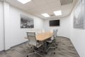 The Collaboration Room seats up to 8 people and is perfect for small business meetings! It is equipped with a high-definition flat screen, a whiteboard, complimentary Wi-Fi, and a conference phone (plus outgoing charges). Guests also have access to our indoor and outdoor lounges and kitchens that are stocked with complimentary water, coffee, and tea. Our building is located next to John Wayne Airport and is handicap accessible. Validated parking is only available for the Day Office and Collaboration Room. 