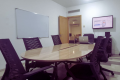 Our fully-equipped meeting room features a large table, comfortable chairs, a big whiteboard, and a large-screen TV equipped with HDMI and Chromecast — perfect for presentations and team discussions. A coffee machine is available on-site, with complimentary coffee included for all meeting participants. Ideal for productive sessions in a modern, professional setting.