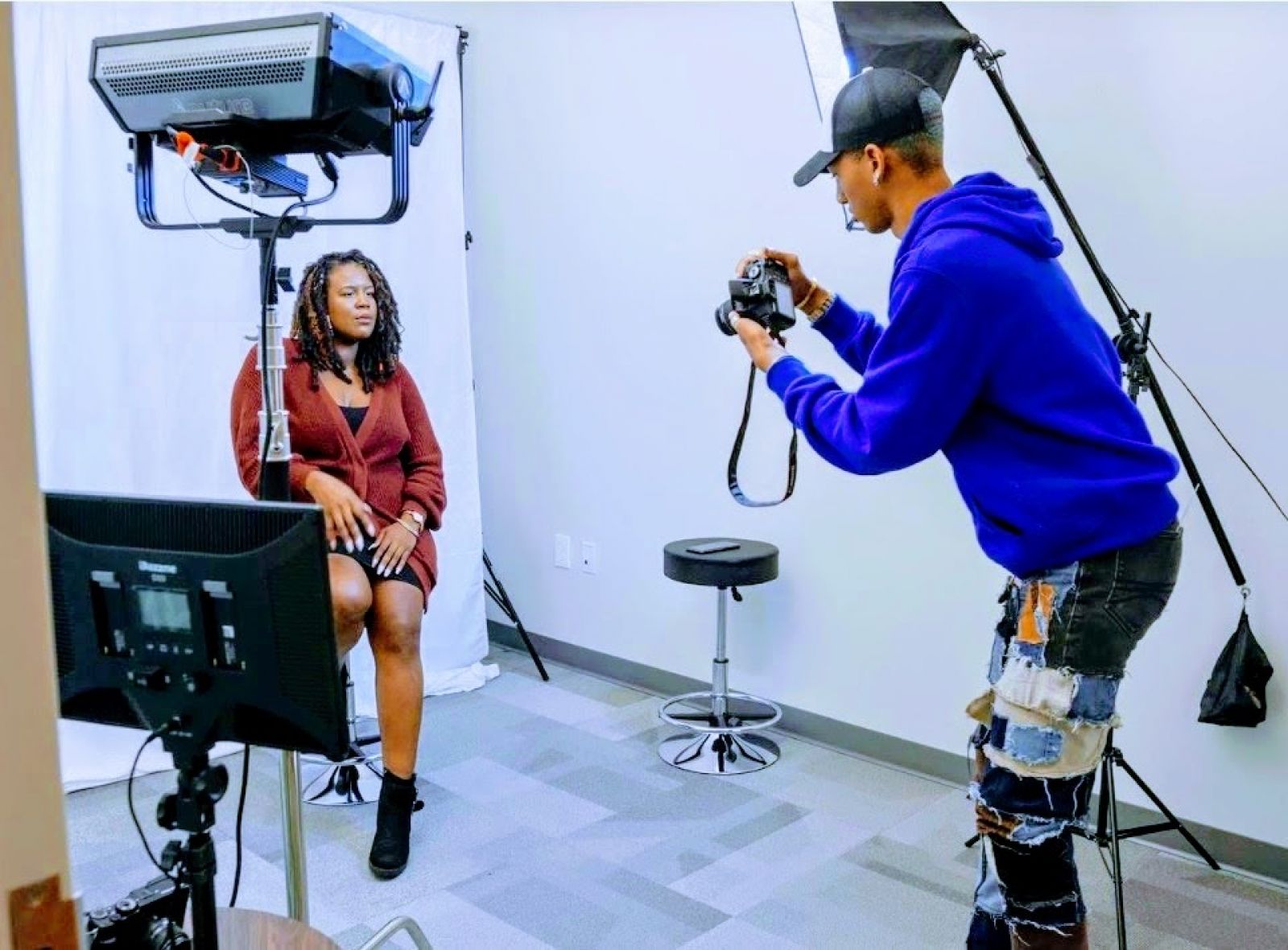 Mini Portrait Studio and Content Room Within a Business Center for Entrepreneurs or Photographers / North America / United States / Georgia