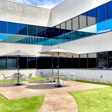 Outdoor patio area