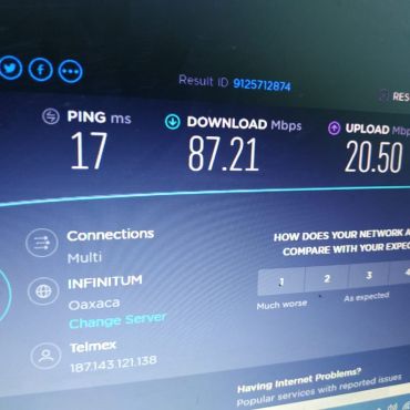 Fiber internet up to 100Mbts