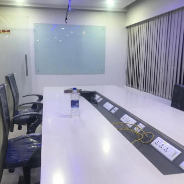 A fully loaded conference room for 12 PAX, Air-Conditioned, ample of network & power ports, writing glass board, projector and wifi internet too 