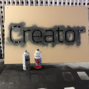 Spray paint room