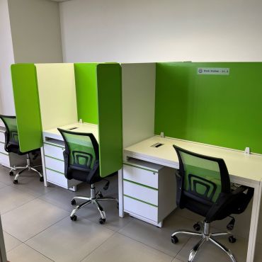 Section of hot-desks  