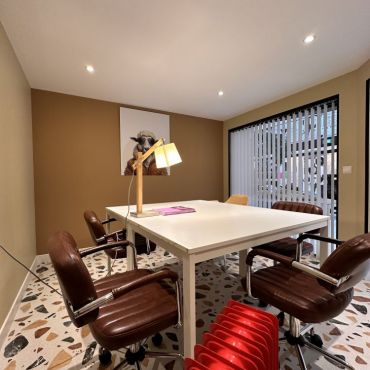 Our meeting room space with 6 persons capacity . 