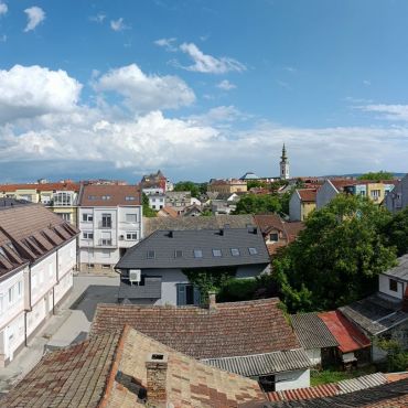 balcony view on the city center
