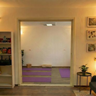 Yoga sessions in the space