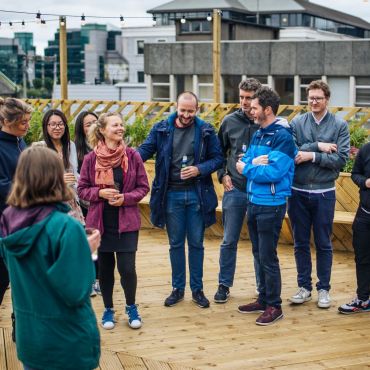 Members social event on our roof terrace. 