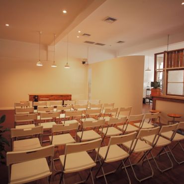 Our seminar space - for events of up to 35 pax - part of our open-plan office. POA. 