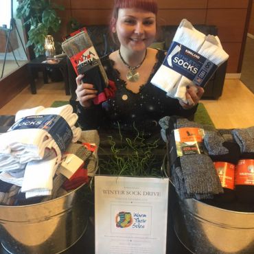 Winter sock drive