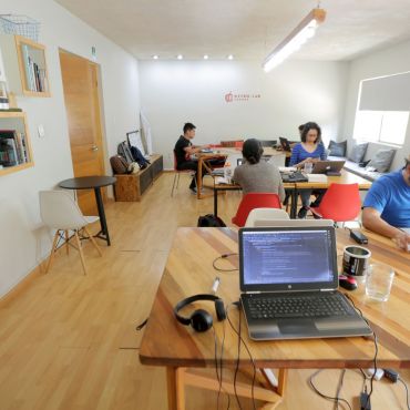 This is our main coworking area :)