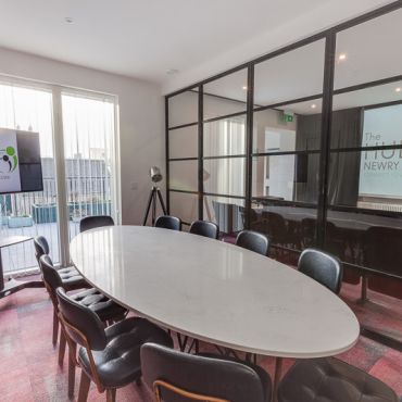 Meeting room for up to 12 people available to hire out and to members
