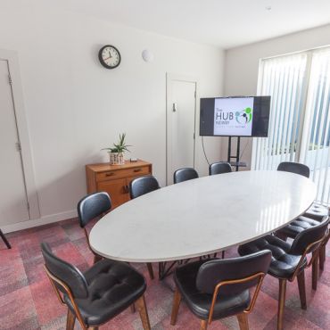 Meeting room for up to 12 people available to hire out and to members