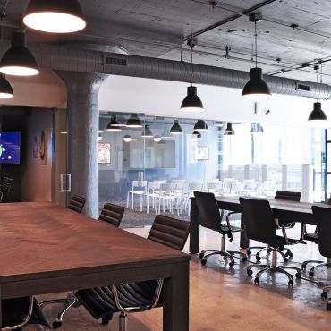 Open coworking space.