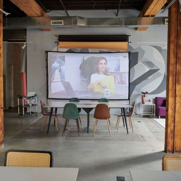 Projector available for setup